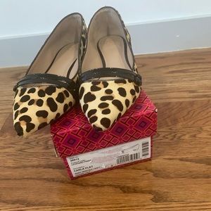 Tory Burch Leopard Flats in good condition